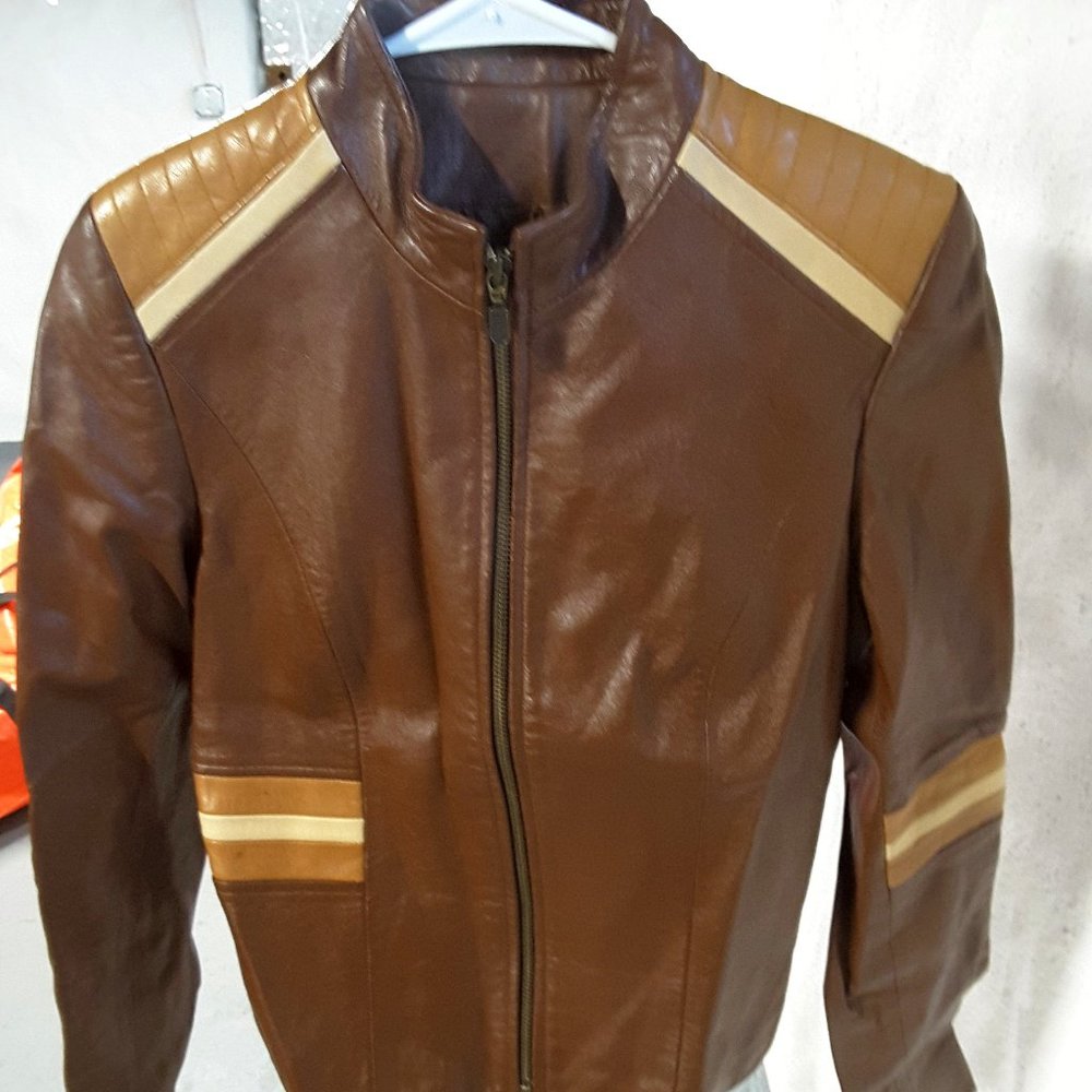 Identify Brown Moto jacket